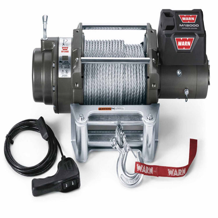 Warn M12 12V Heavyweight Winch With 125 Feet Steel Rope Model 17801