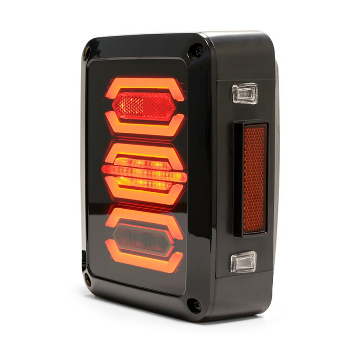 DV8 Offroad 2007-2018 Jeep Wrangler JK JKU Led Tail Lights Model TLJK-02