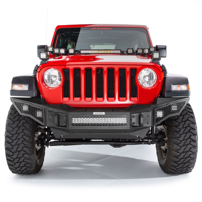 Go Rhino Rockline Winch-Ready Full Width Bumper For Jeep Model 331200T