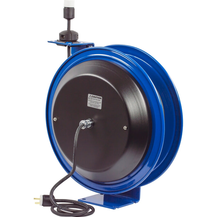 Coxreels PC Series Spring Driven Cord Reel Single Industrial Receptacle 12 GA x 75 ft. - Cord Included Model PC19-7512-A