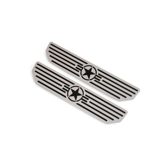 DV8 Offroad 2018-2025 Jeep Gladiator JT WranglerJL JLU Rear Sill Plate "Star Logo" Model D-JL-180014-STR4
