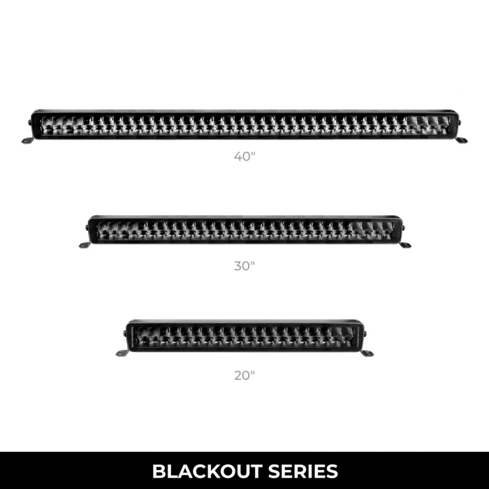 Go Rhino Blackout Series DOUBLELINE 40" Double Row Light Bar Model 754004011CDS
