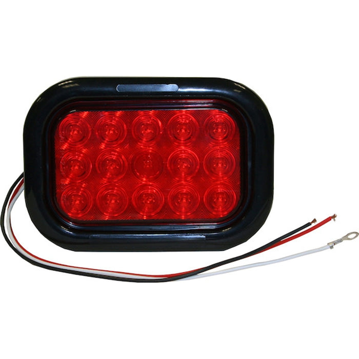 Buyers Products 5.33 Inch 15 LEDS Red Rectangular Stop/Turn/Tail Light Kit Model 5625115