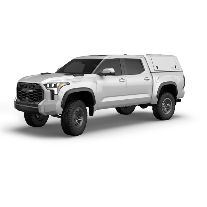 SmartCap OEM White Truck Bed Cap EVOc Commercial Series w/ Horizontal Locks Model EC1310-WH