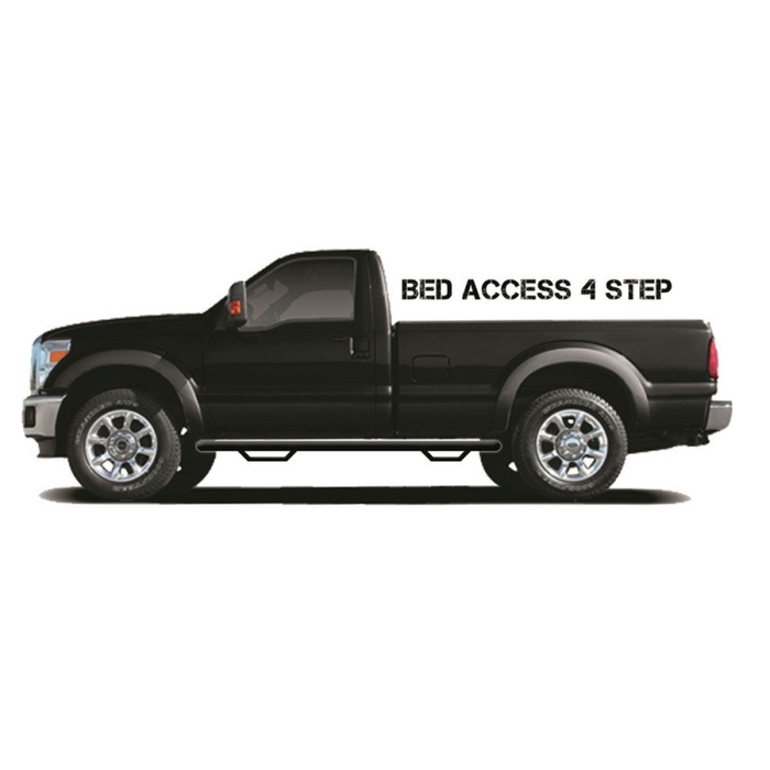N-Fab Side Steps Wheel To Wheel Textured Black Steel Model C9984RC-4-TX