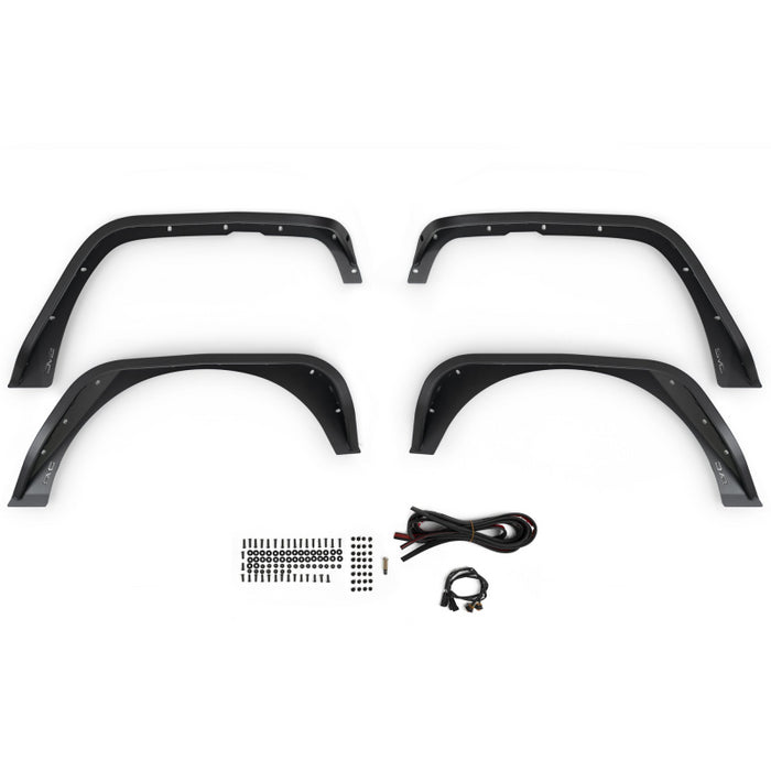 DV8 Offroad 2007-2018 Jeep Wrangler JK JKU Slim Fender Flares Model FDJK-07