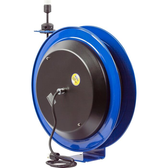 Coxreels EZ-PC Series Safety System Spring Driven Cord Reel 12 AWG x 100 ft. Single Receptacle Super Hub - 600V 25 Amp - Cord Included Model EZ-PC24-0012-A