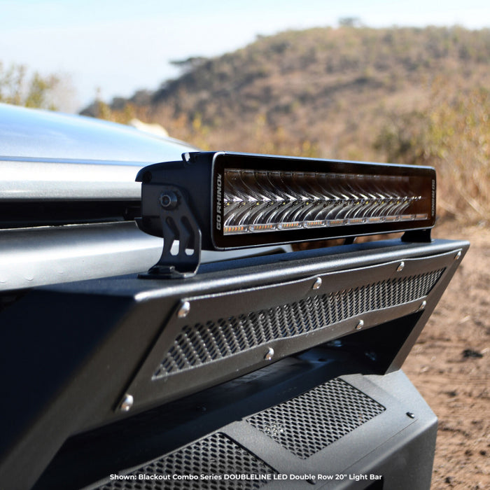 Go Rhino Blackout Series DOUBLELINE 20" Double Row LED Light Bar w/Amber LEDs Model 752002112CDS
