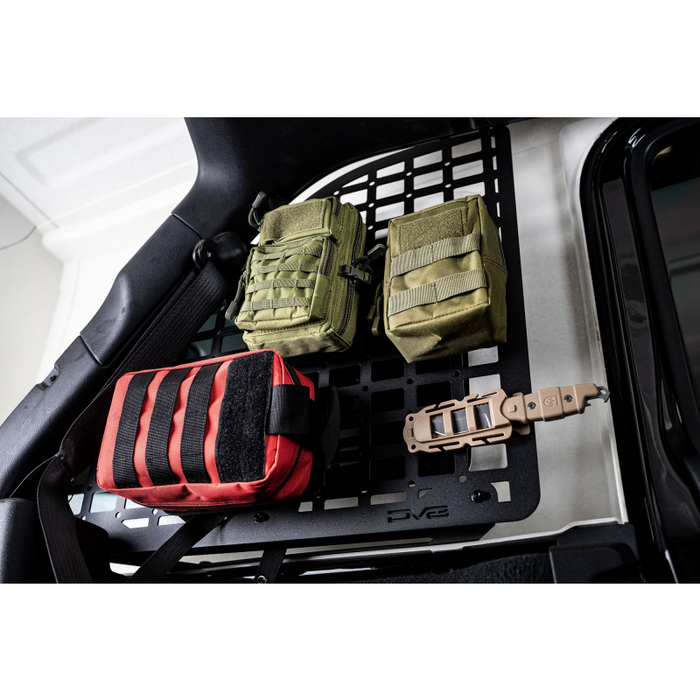 DV8 Offroad 2018-2025 Jeep Wrangler Rear Window Molle Panels Model MPJL-01