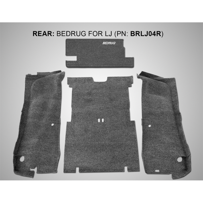 Bedrug Jeep Bedrug Rear 4Pc Cargo Kit (Inc Tlgte & Tub Liner) Model BRLJ04R