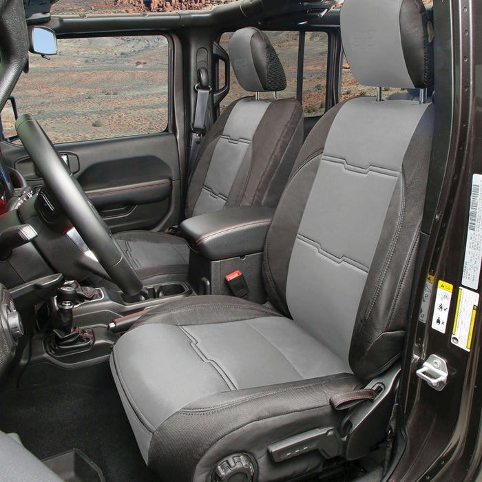 Smittybilt Neoprene Seat Cover Set Front/Rear – Charcoal Gen 2 (2020+ JT) Model 578122