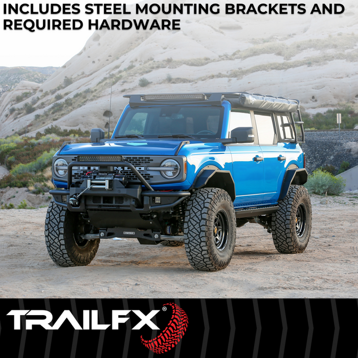 TrailFX Overland Running Boards Black Steel Model ORB003