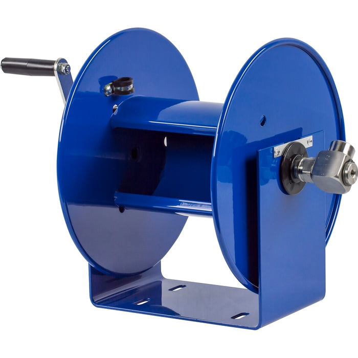CoxReels 100 Pure Flow Series Compact Hand Crank Breathing Air Hose Reel 3/8 in. x 100 ft. - No Hose Model 112P-3-8