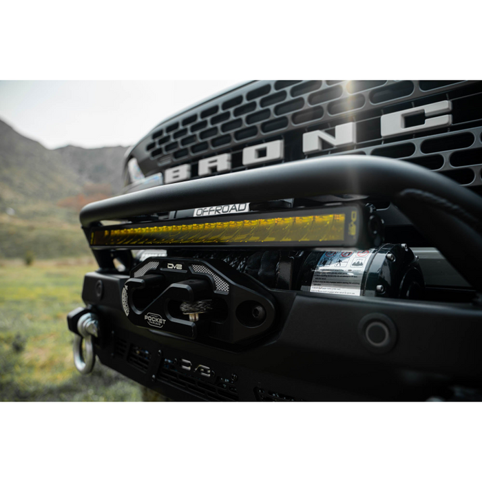 DV8 Offroad 20-Inch Elite Series Amber LED Light Bar Single Row Model BE20SW105W-A