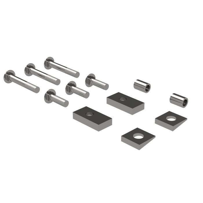 B&W Trailer Hitches Custom Installation Kit For Universal Mounting Rails For Some Toyota Trucks Model RVR3204