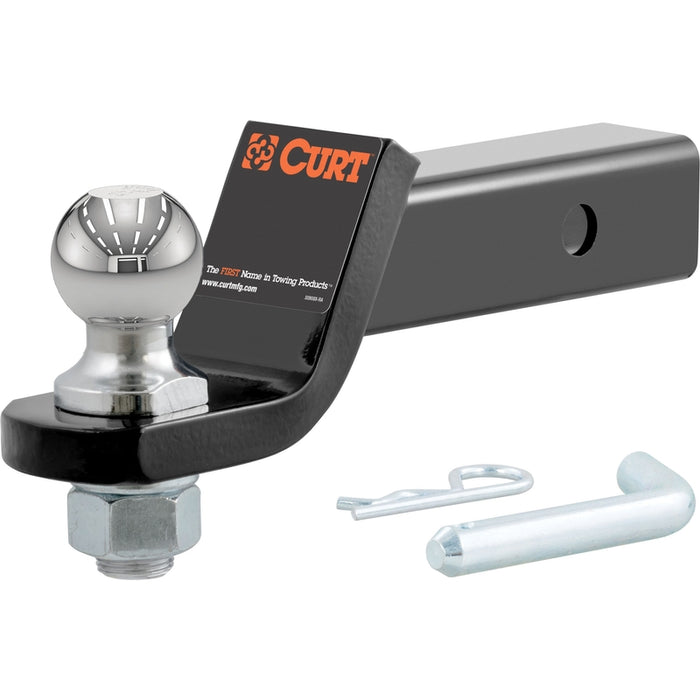 CURT Trailer Hitch Mount with 1-7/8-Inch Ball & Pin, Imported, Fits 2-Inch Receiver, 7,500 lbs, 2-In Drop Model 45834