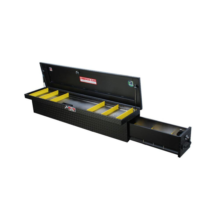 Brute 70" Side Mount Tool Textured Black W/ Rear Bed Safe Roller Drawer Drivers Side Model RB7670D-BT