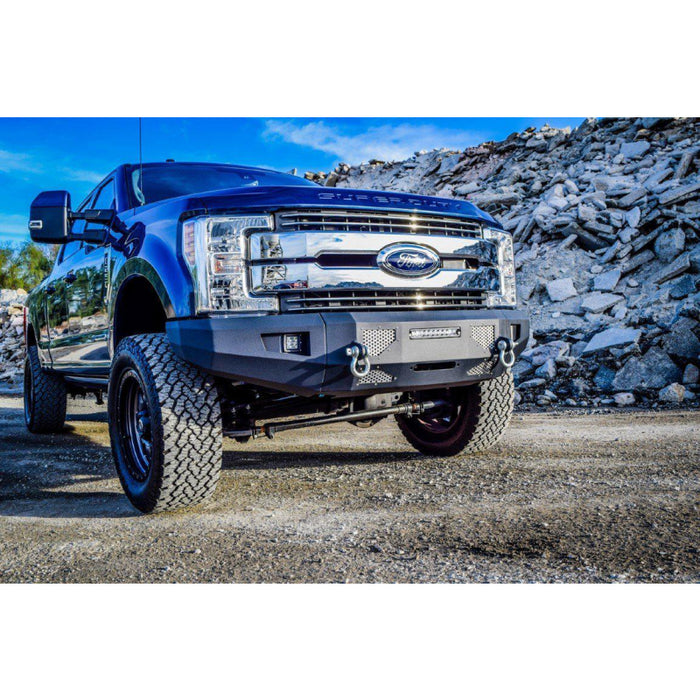 DV8 Offroad 2017-2021 Ford F-250 Super Duty Steel Front Bumper Model FBFF2-03
