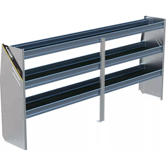 Ranger Design N4 3 Tray Aluminum Van Shelving for Low Roof Vans 16"x96"x44.5" Model N4-RA96-3