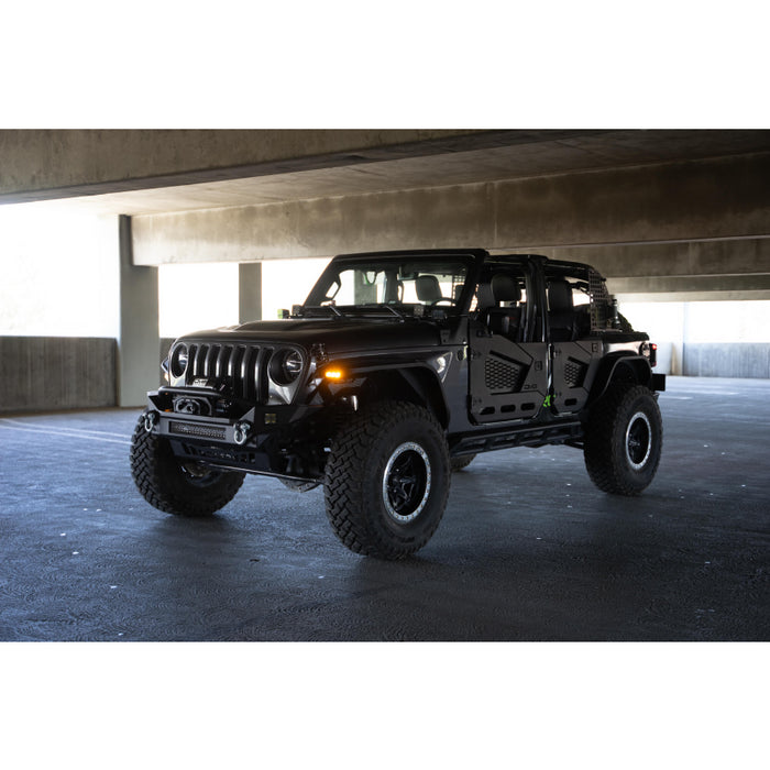 DV8 Offroad 2018-2025 Jeep Wrangler JL JLU Slim Fender Flares Model FDJL-07