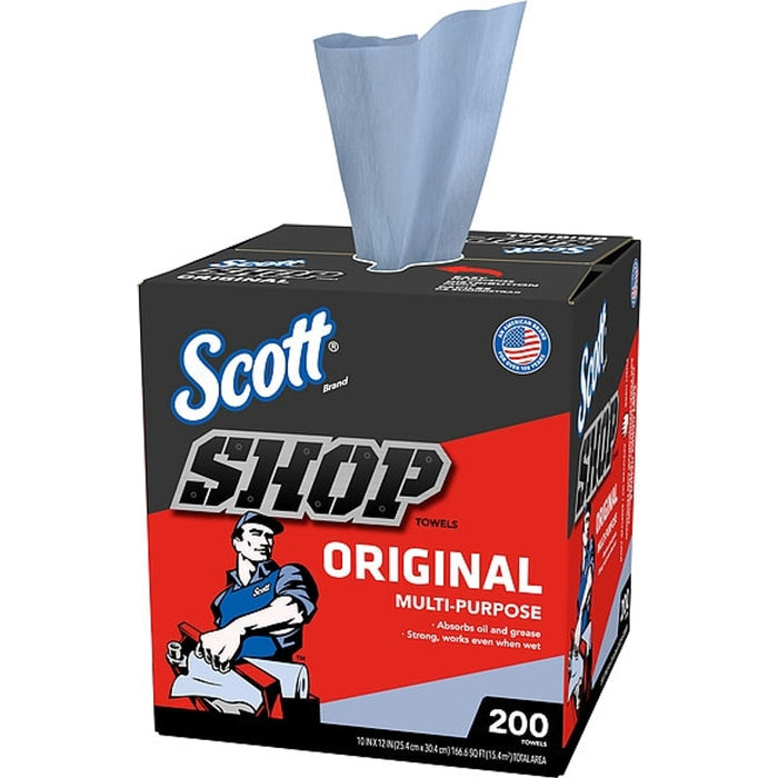 Scott Shop Towels Original Pop-Up Dispenser Box - Blue Model 75190