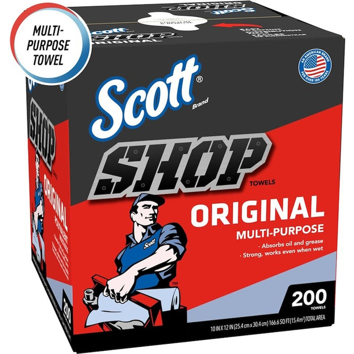 Scott Shop Towels Original Pop-Up Dispenser Box - Blue Model 75190