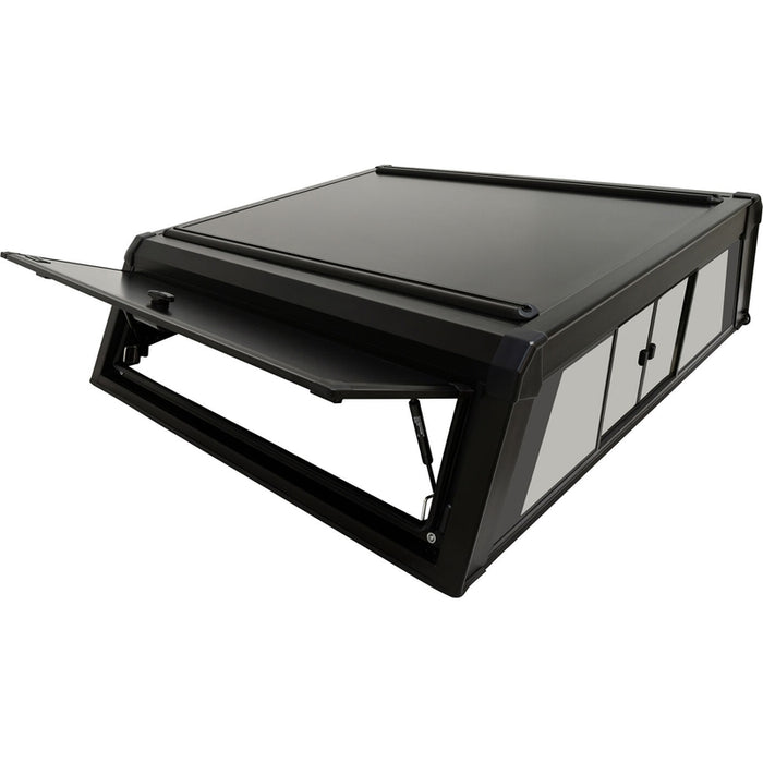 Westin EXP Truck Cap with Sliding Front Glass Matte Black Model 16-11015S