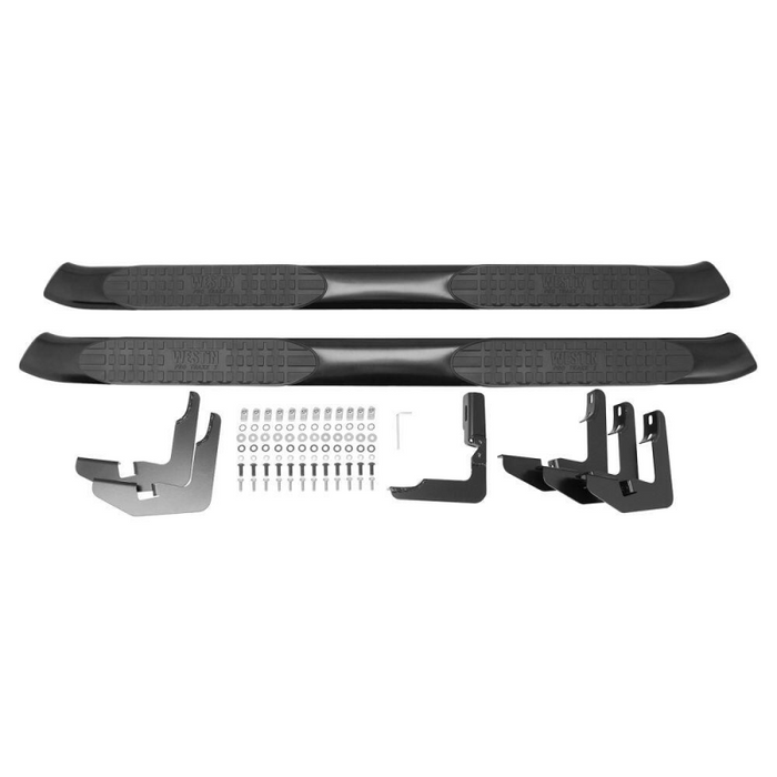 Westin PRO TRAXX 5 Oval Step Nerf Bars Black Steel For Super Cab Model 21-53935