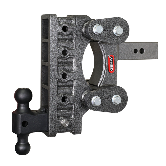 GEN-Y The BOSS TORSION-FLEX 2.5" Shank 9" Drop 3.5K TW 32K Hitch & GH-0161 Dual-Ball Model GH-2115