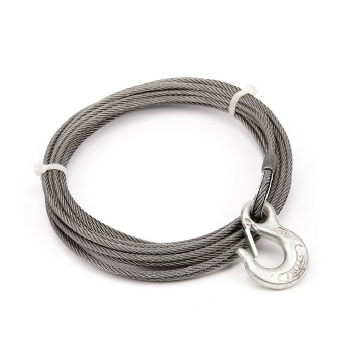 Warn Winch Cable & Hook 1/4 Inch Diameter X 50 Foot Length 6,800 lb Model 24891