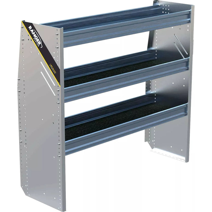Ranger Design N4 3 Tray Aluminum Van Shelving for Low Roof Vans 16"x48"x44.5" Model N4-RA48-3