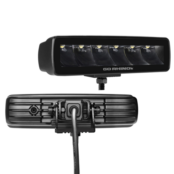 Go Rhino Xplor Blackout Series Sixline LED Spot Lights Model 750300621SBS