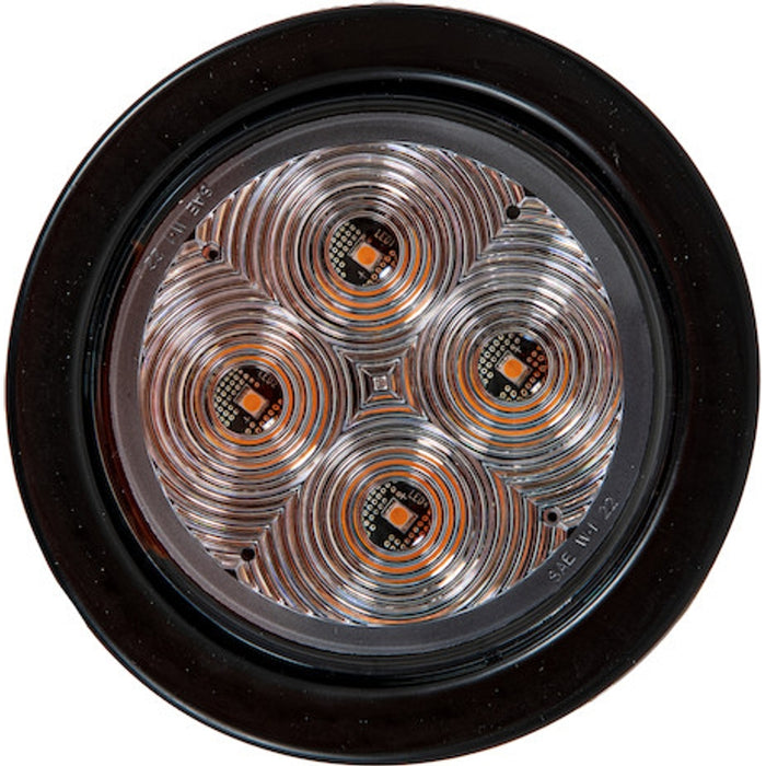 Buyers Products 4 Inch Round Recessed LED Amber/Clear Lens Strobe Light Model SL42CA