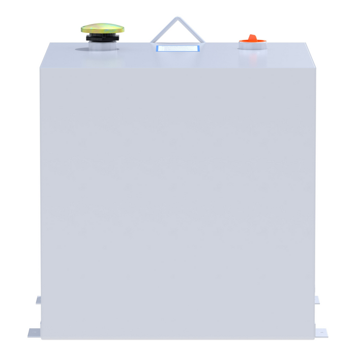 UWS White 53-Gallon Rectangle Steel Transfer Tank Model ST-53-R-W