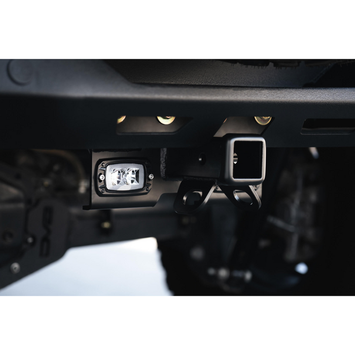 DV8 Offroad 2007-2025 Jeep Wrangler JK JKU JL JLU 2 and 4-Door Bolt-on Hitch with Lights Model AHJP-01