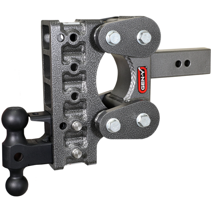 Gen-Y The BOSS TORSION-FLEX 2.5" Shank 7.5" Drop 1.7K TW 16K Hitch Dual-Ball PintleLock Model GH-1125
