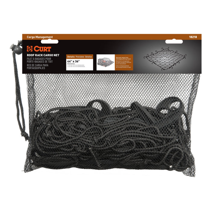CURT 44" x 36" Elastic Cargo Net for Roof Basket Model 18218