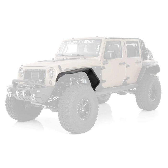 Smittybilt XRC Front Flux Flare Pair - Textured Black (07-18 JK/JKU) Model 76838