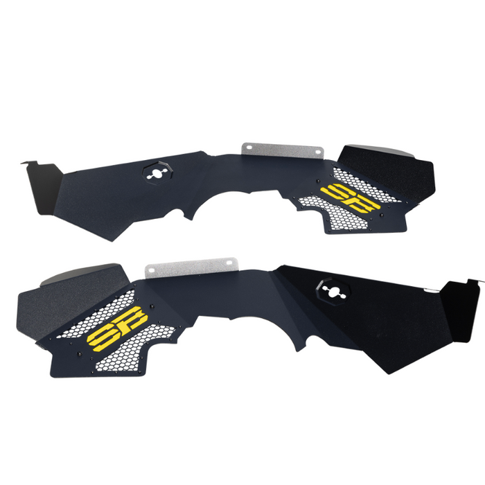 Smittybilt Front Aluminum Inner Fender Liner Pair - Black (07-18 JK/JKU) Model 76984