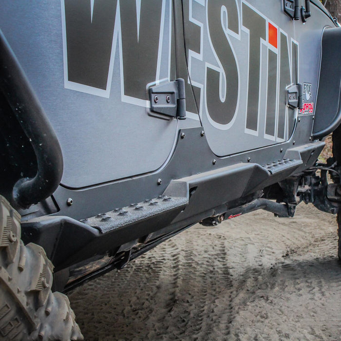 Westin Rock Sliders Steps Black Steel Model 42-7015