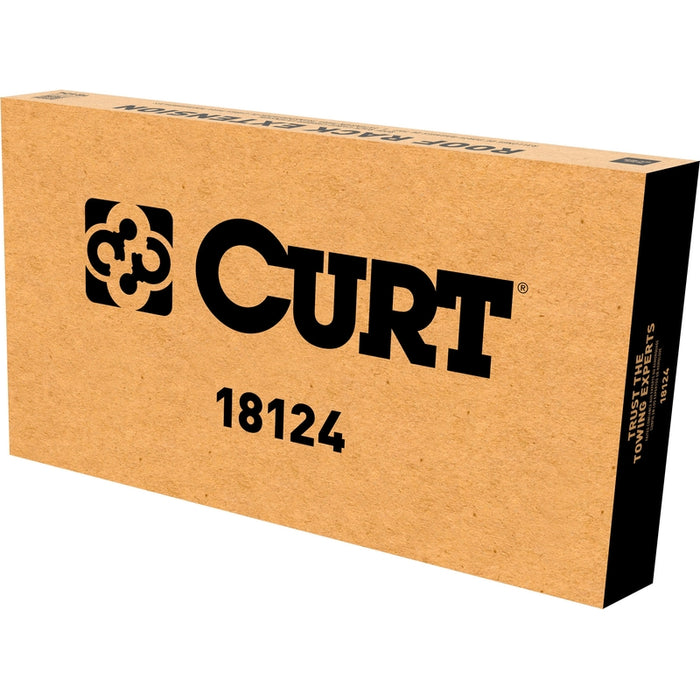 CURT 6 sq. ft. Black Steel Roof Rack Cargo Carrier Extension Model 18124