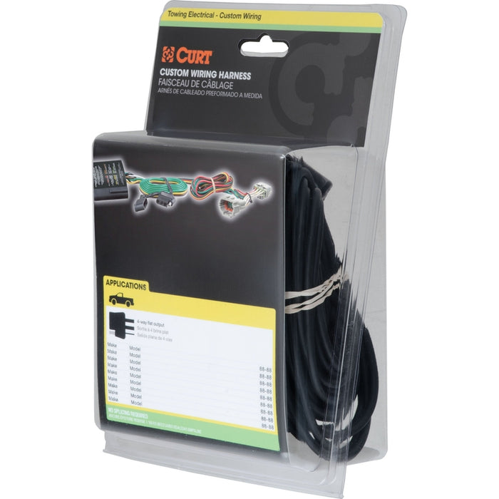 CURT Vehicle-Side Custom 4-Pin Trailer Wiring Harness, Fits Select Ford Transit 350 Dual Rear Wheel Model 56548