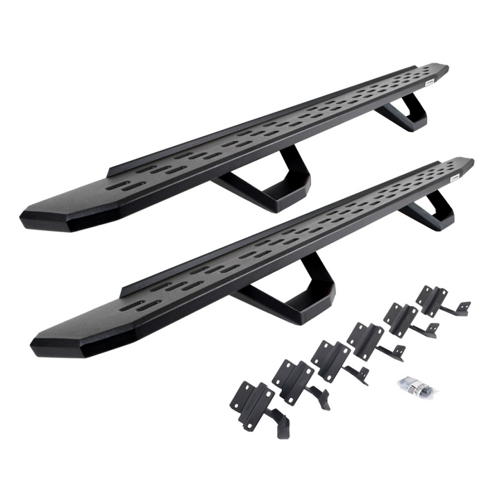 Go Rhino RB30 Running Boards with Mounting Brackets With 2 Pairs Drop Steps Kit Model 6961558720PC