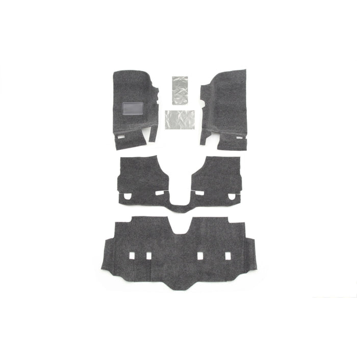 Husky Liners Jeep Bedrug 4Dr Front 4Pc Floor Kit (Inc Heat Shields) Model HBRJK07F4