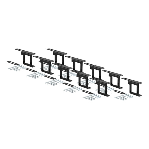 CURT Easy-Mount Vehicle Trailer Wiring Connector Mounting Bracket for 1-1/4-Inch Receiver, 4 or 5-Way Flat, 10-Pack Model 58002010