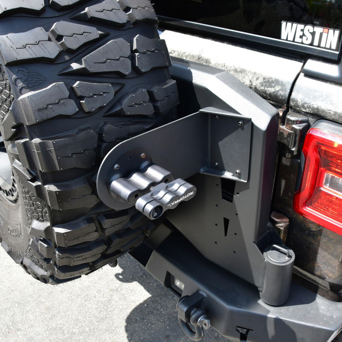Westin WJ2 Rear Bumper RotoPax Jerry Can Mount Textured Black Model 59-89025