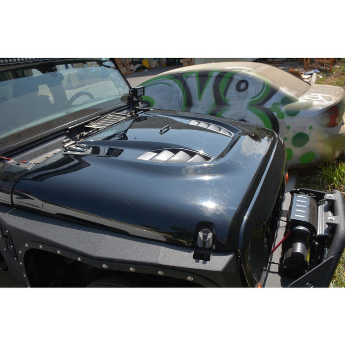 DV8 Offroad 2007-2018 Jeep Wrangler JK JKU 10Th Anniversary Hood Model HDMB07-TA