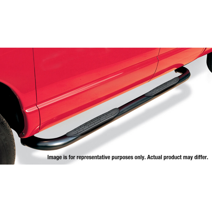 Go Rhino 4000 Series Step Nerf Bars with Mounting Brackets Kit Black Powder Coat Model 4206B