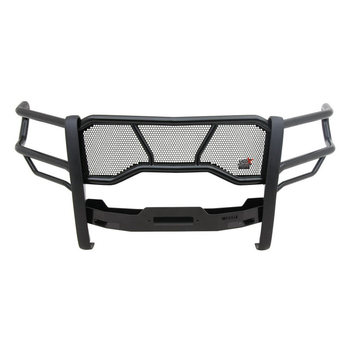 Westin HDX 1-Piece Winch Mount Grille Guard Black Steel Model 57-92505