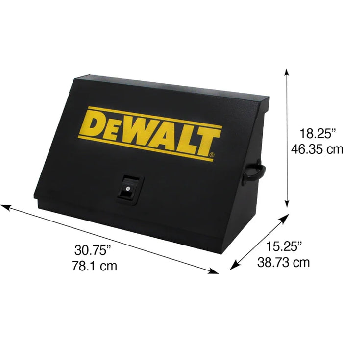 Montezuma 30 x 15 In. Steel Triangle® Toolbox Black Top Mount Toolbox DXTB30BB
